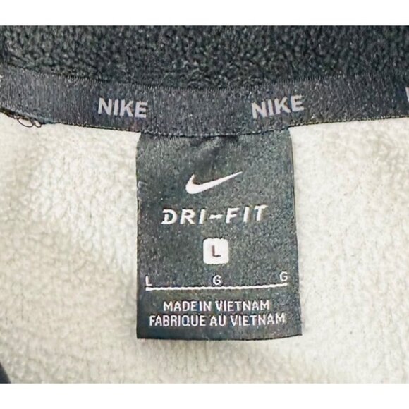 Nike Dri-Fit Gray & Black Pullover Hoodie Sweatshirt L - Picture 4 of 8